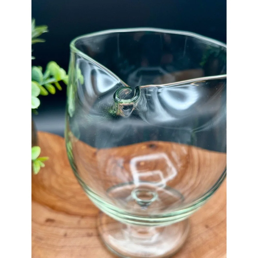 MCM Holmegaard Elsinore Clear Glass Martini Pitcher Scandinavian Pinched Snout